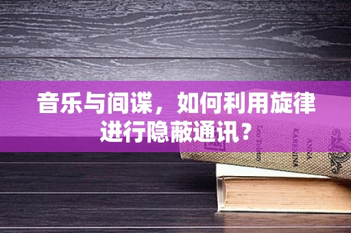 音乐与间谍，如何利用旋律进行隐蔽通讯？