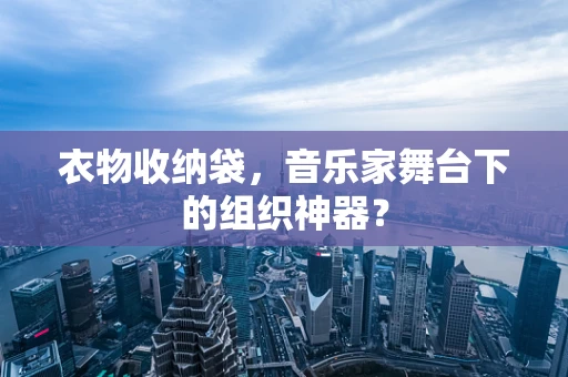 衣物收纳袋，音乐家舞台下的组织神器？