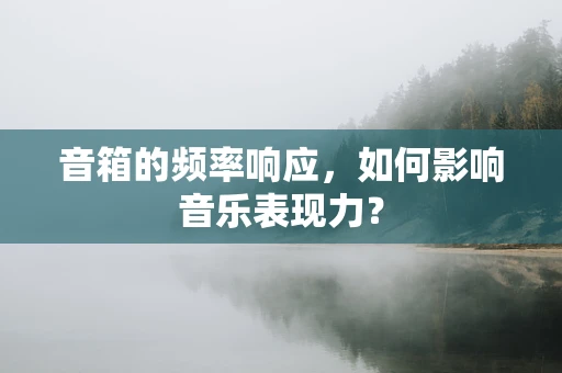 音箱的频率响应，如何影响音乐表现力？